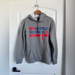 Nike Men’s Gray Phillies World Series Pullover Hoodie